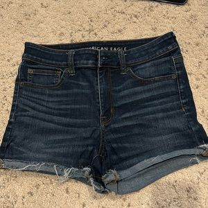 American Eagle high rise Jean shorts.